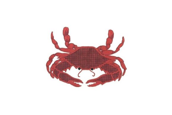 Applique Crab for Seasonal Embroidery
