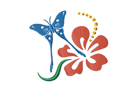 Butterfly and Hibiscus Flower Embroidery Review