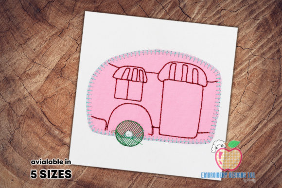 Camper Birdhouse Applique Design Review