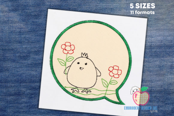 Chick Holding a Flower Embroidery Review