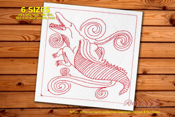 Creepy Crocodile Embroidery Design Review