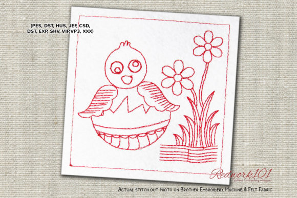 Easter Baby Chick Machine Embroidery Review