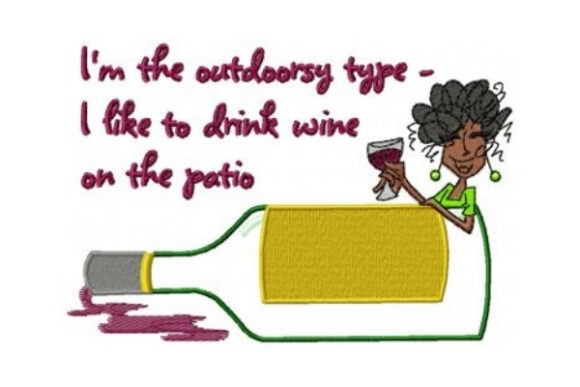 I'm the Outdoorsy Type Embroidery Review