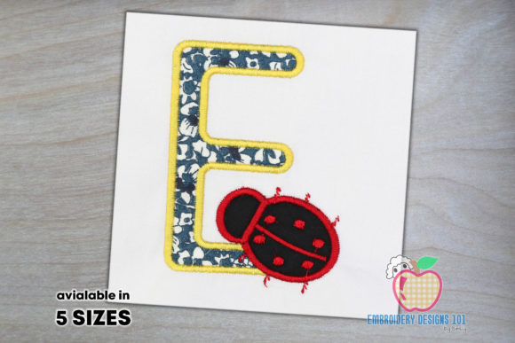 Letter E with a Ladybug Embroidery Review
