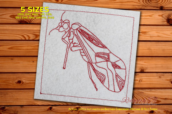 Psocoptera Redwork Embroidery Review