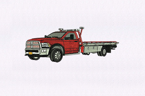 Red Tow Truck Embroidery Design Review