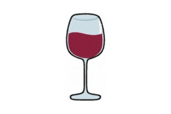 Red Wine Glass Embroidery Design Review