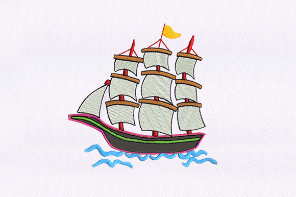 Ship Applique Embroidery Design Review